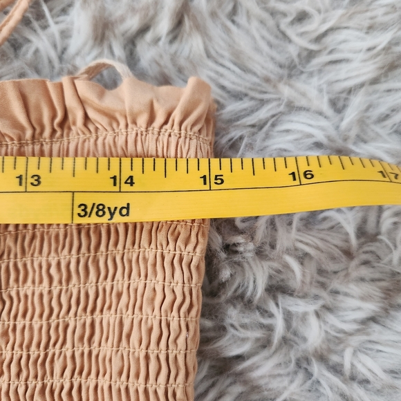 Free People‎ Sunset Dancing Dress Peach Nude Women's Size Large - Picture 11 of 12